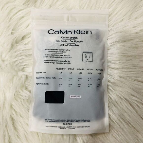 Calvin Klein‎ Boys Modern Cotton Stretch Logo Boxer Briefs 2-Pack Size M (8-10) - Picture 4 of 5